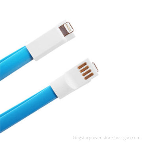 Cable for iPhone 5, 5s, 5c, iPad mini 4, iPod Nano 7, Touch 5, 8-pin, Flat Magnet Bracelet